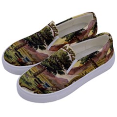 Historical Coat of Arms of Dakota Territory Kids  Canvas Slip Ons