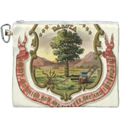 Historical Coat of Arms of Dakota Territory Canvas Cosmetic Bag (XXXL)
