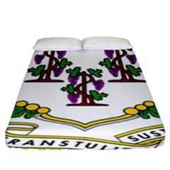 Coat of Arms of Connecticut Fitted Sheet (King Size)