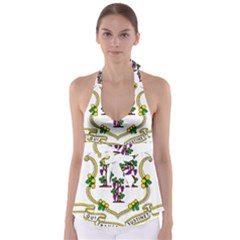 Coat of Arms of Connecticut Babydoll Tankini Top