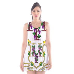 Coat of Arms of Connecticut Scoop Neck Skater Dress