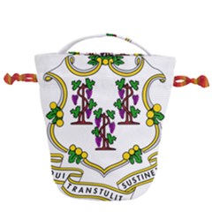Coat of Arms of Connecticut Drawstring Bucket Bag