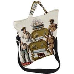 Historical Coat Of Arms Of Delaware Fold Over Handle Tote Bag by abbeyz71