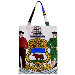 Delaware Coat Of Arms Zipper Classic Tote Bag by abbeyz71