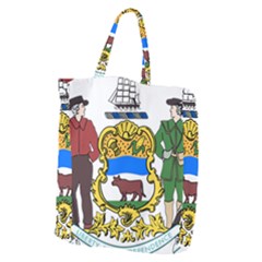 Delaware Coat Of Arms Giant Grocery Tote by abbeyz71