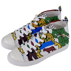 Delaware Coat Of Arms Women s Mid-top Canvas Sneakers by abbeyz71