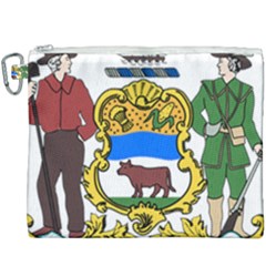 Delaware Coat Of Arms Canvas Cosmetic Bag (xxxl) by abbeyz71