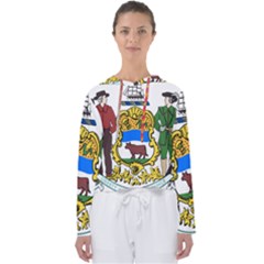 Delaware Coat Of Arms Women s Slouchy Sweat by abbeyz71