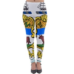 Delaware Coat Of Arms Lightweight Velour Leggings by abbeyz71