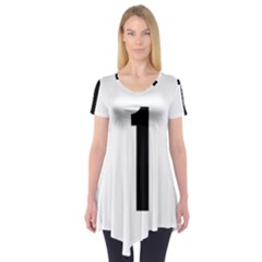 Delaware Route 1 Marker Short Sleeve Tunic 