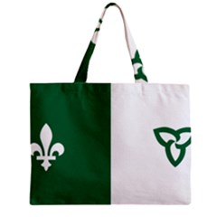 Franco-ontarian Flag Zipper Mini Tote Bag by abbeyz71