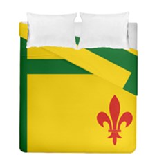 Flag Of The Fransaskois Duvet Cover Double Side (full/ Double Size) by abbeyz71
