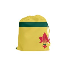 Flag Of The Fransaskois Drawstring Pouch (medium) by abbeyz71