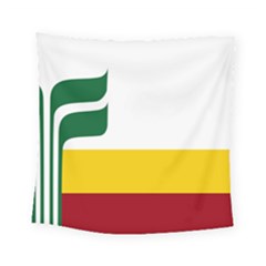 Flag Of Franco-manitobans Square Tapestry (small) by abbeyz71