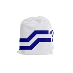 Flag Of The Franco-columbians Drawstring Pouch (medium) by abbeyz71