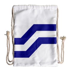 Flag Of The Franco-columbians Drawstring Bag (large) by abbeyz71