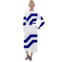 Flag of the Franco-Columbians Velvet Maxi Wrap Dress View2