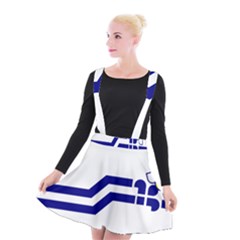 Flag Of The Franco-columbians Suspender Skater Skirt by abbeyz71