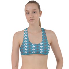 Swan Herd Houndstooth Pattern  Criss Cross Racerback Sports Bra by emilyzragz