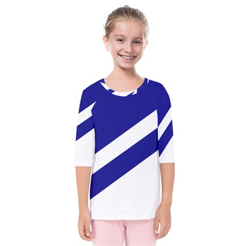 Franco-albertan Flag Kids  Quarter Sleeve Raglan Tee by abbeyz71