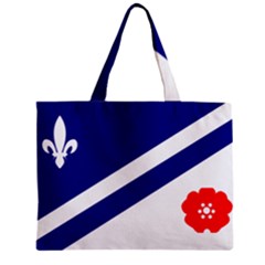 Franco-albertan Flag Zipper Mini Tote Bag by abbeyz71