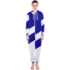 Franco-albertan Flag Hooded Jumpsuit (ladies)  by abbeyz71