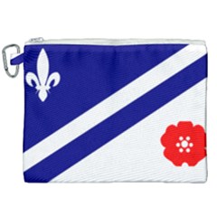 Franco-albertan Flag Canvas Cosmetic Bag (xxl) by abbeyz71
