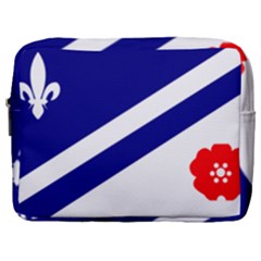 Franco-albertan Flag Make Up Pouch (large) by abbeyz71