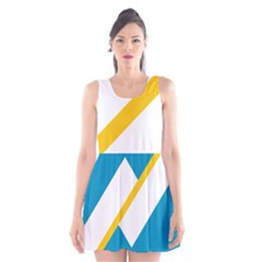 Flag Of The Franco-yukonnais Scoop Neck Skater Dress by abbeyz71