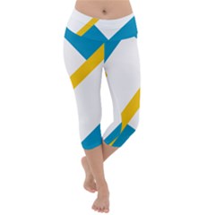 Flag Of The Franco-yukonnais Lightweight Velour Capri Yoga Leggings by abbeyz71