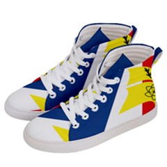 Franco Terreneuviens Flag Men s Hi-top Skate Sneakers