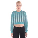 Swan Herd Houndstooth Pattern Cropped Sweatshirt