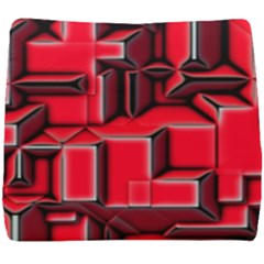 Background With Red Texture Blocks Seat Cushion