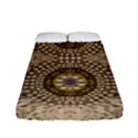 Moon Shine Over The Wood In The Night Of Glimmering Pearl Stars Fitted Sheet (Full/ Double Size) View1