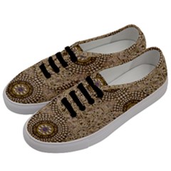 Moon Shine Over The Wood In The Night Of Glimmering Pearl Stars Men s Classic Low Top Sneakers