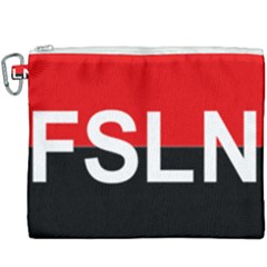 Flag Of Sandinista National Liberation Front Canvas Cosmetic Bag (xxxl) by abbeyz71