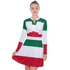 Patriote Flag Long Sleeve Panel Dress