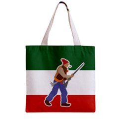 Patriote Flag With Le Vieux De  37 Zipper Grocery Tote Bag by abbeyz71