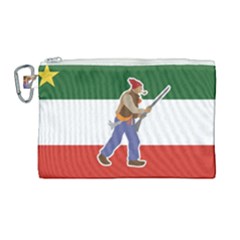 Patriote Flag With Le Vieux De  37 Canvas Cosmetic Bag (large) by abbeyz71