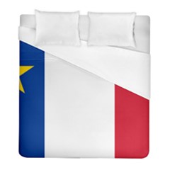 Flag Of Acadia Duvet Cover (full/ Double Size)