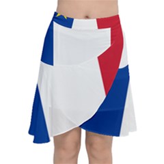 Flag Of Acadia Chiffon Wrap Front Skirt by abbeyz71