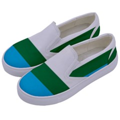 Flag Of Labrador Kids  Canvas Slip Ons by abbeyz71