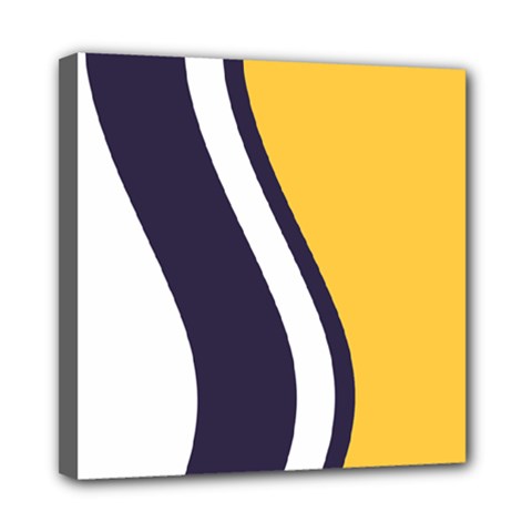 Flag Of South Bend, Indiana Mini Canvas 8  X 8  (stretched) by abbeyz71