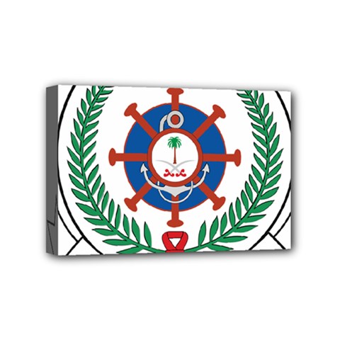 Logo Of Royal Saudi Navy Mini Canvas 6  X 4  (stretched) by abbeyz71