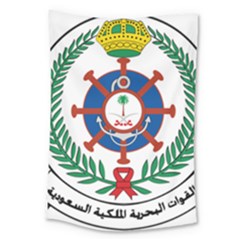 Logo Of Royal Saudi Navy Large Tapestry by abbeyz71