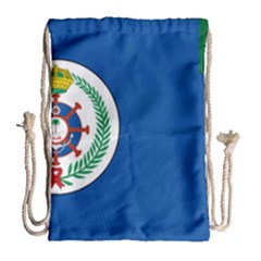 Naval Base Flag Of Royal Saudi Arabian Navy Drawstring Bag (large) by abbeyz71