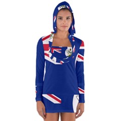 Flag Of Vancouver Island Long Sleeve Hooded T-shirt by abbeyz71