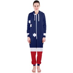 Flag Of Western Canada Hooded Jumpsuit (ladies)  by abbeyz71