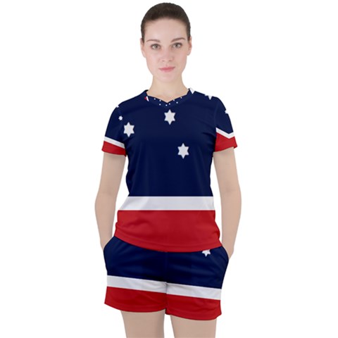 Flag Of Western Canada Women s Tee And Shorts Set by abbeyz71