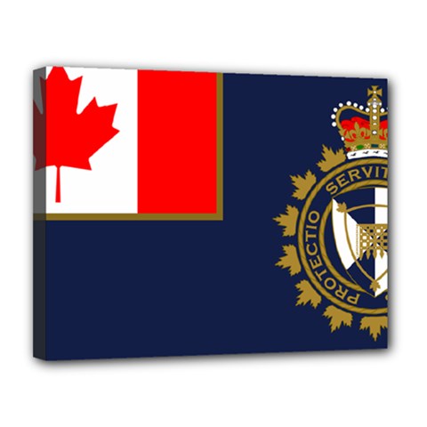 Flag Of Canada Border Services Agency Canvas 14  X 11  (stretched) by abbeyz71